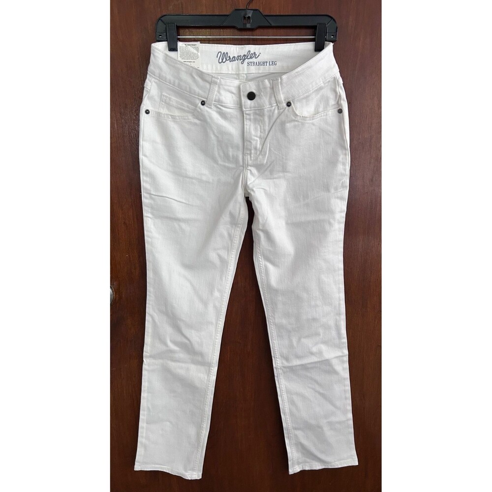 Wrangler Women's sz 7 x 30 Straight Leg White Jeans